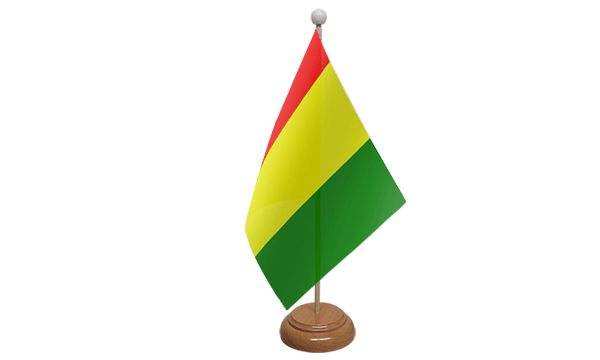 Guinea Small Flag with Wooden Stand